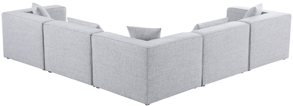 Cube - Linen 5 Piece Modular Corner Sectional