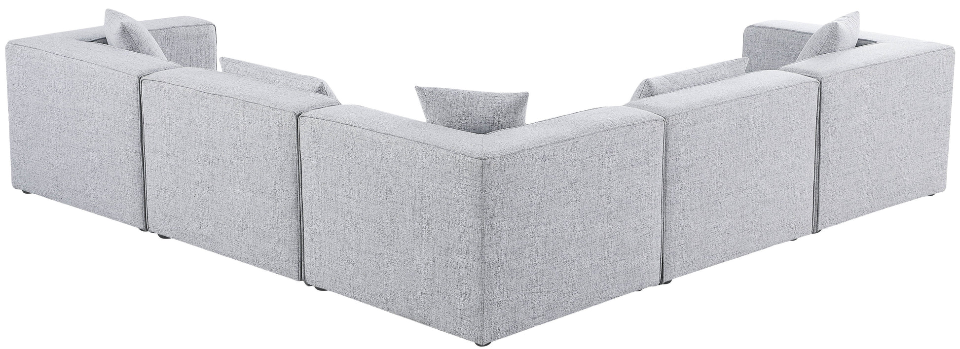 Cube - Linen 5 Piece Modular Corner Sectional