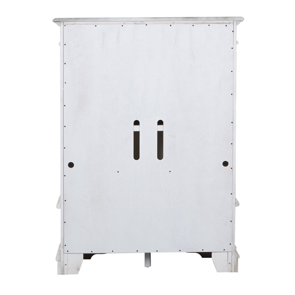 Abbey Park - Mirrored Door Chest - White