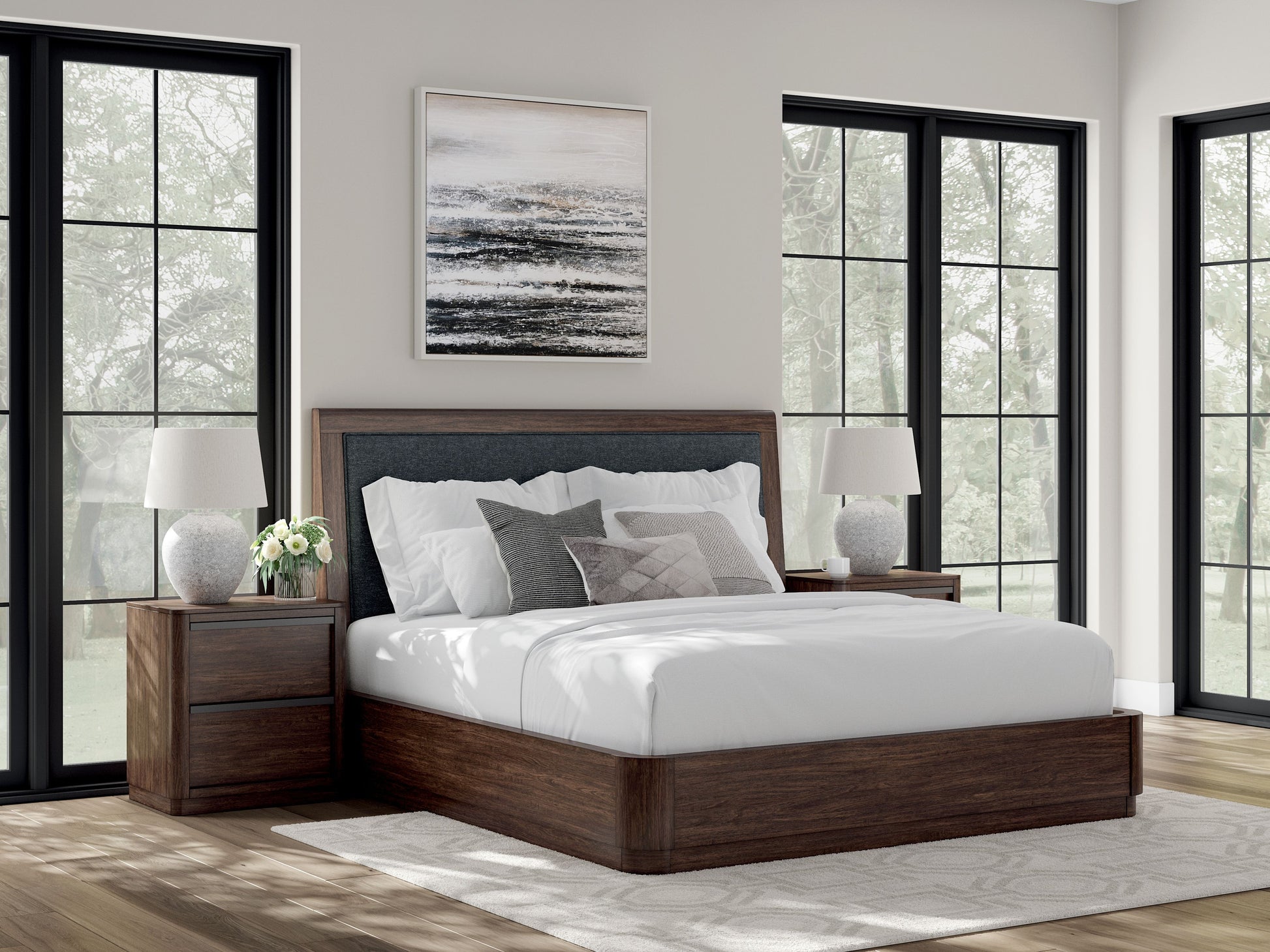 Dilenno - Upholstered Panel Bed