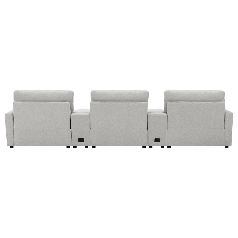 Collins - 5-Piece Power Reclining Home Theater Seating