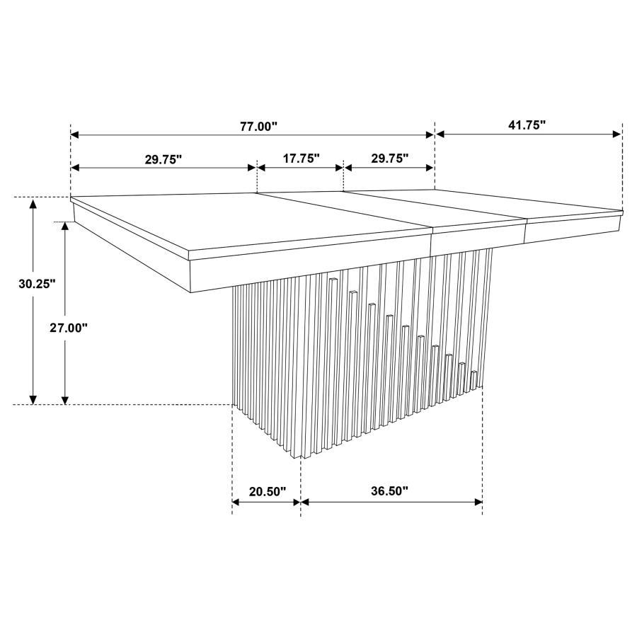 Briarwood - Extension Leaf Dining Table - Mango Oak