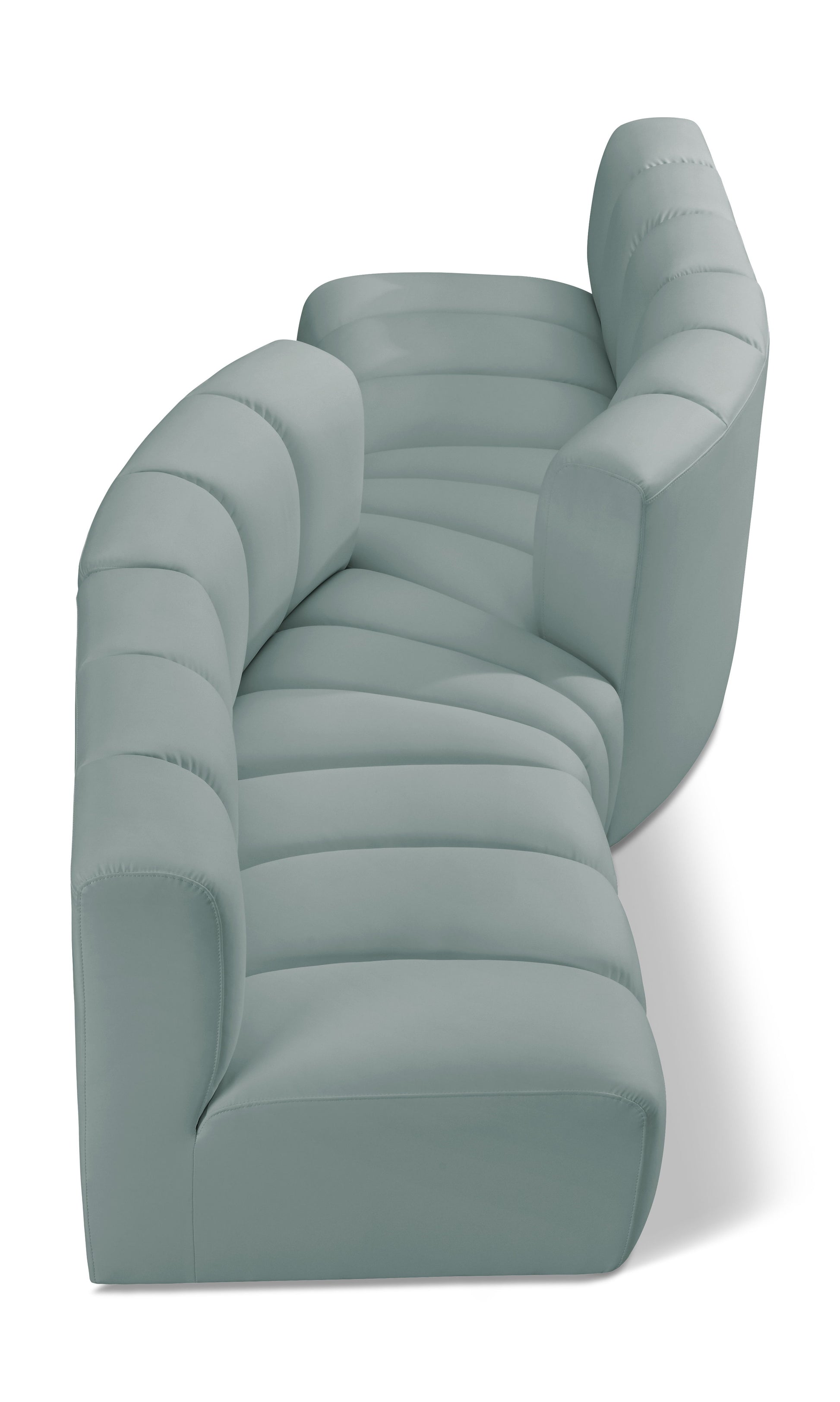 Arc - Faux Leather 4 Piece Sofa