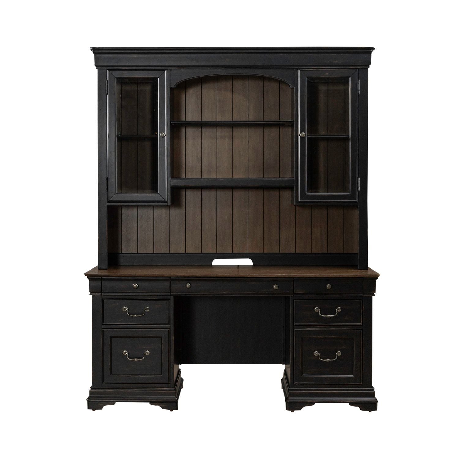 Meritage - Credenza & Hutch - Black