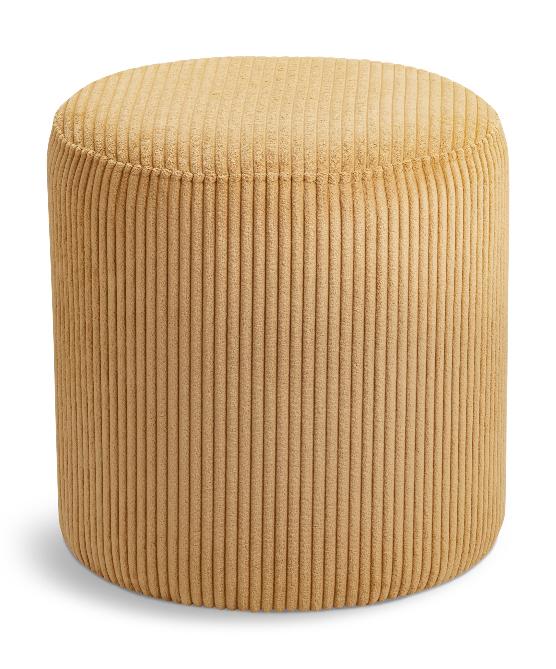Roy - Round Microsuede Ottoman / Stool