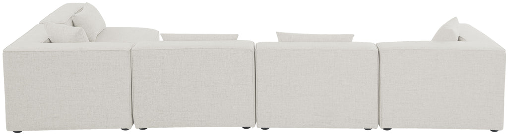 Cube - Linen 5 Piece Modular Sectional