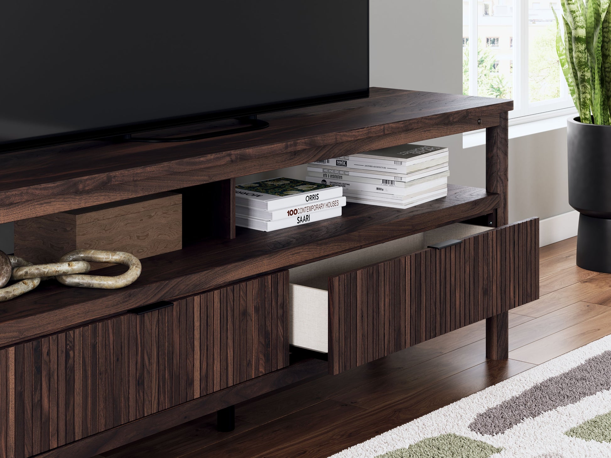 Cadmori - Brown - Extra Large TV Stand