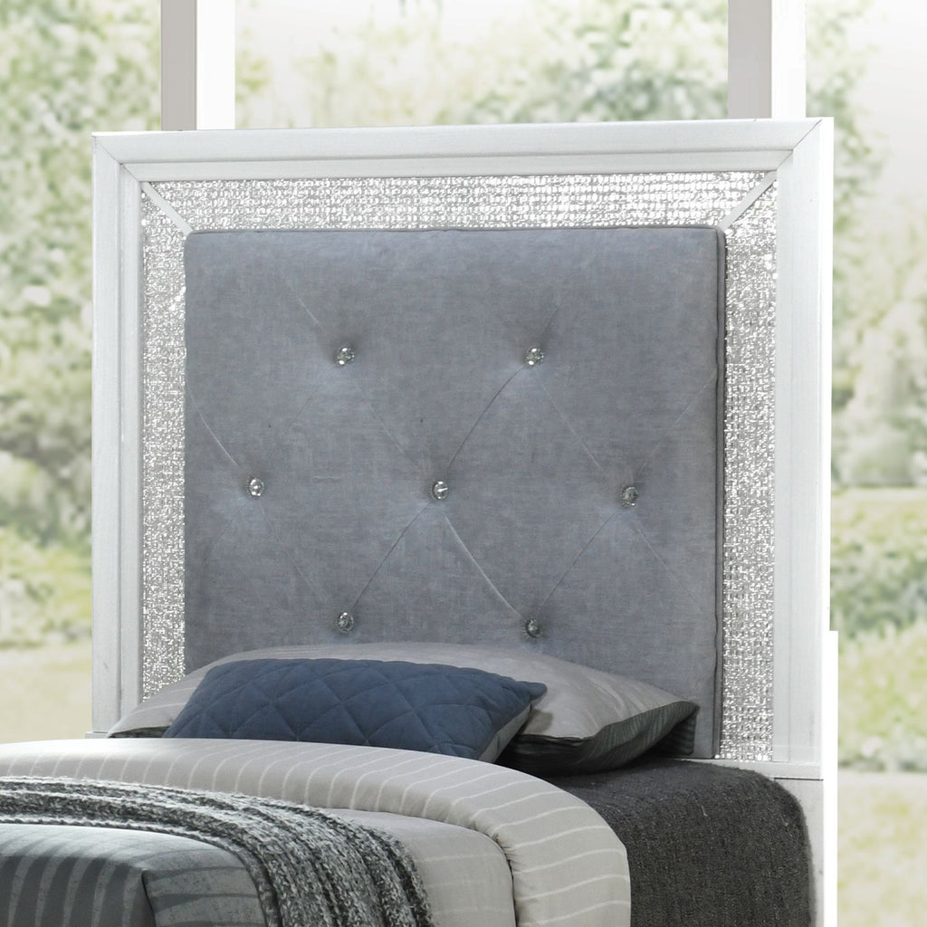 Reflections - Upholstered Panel Headboard With Lights