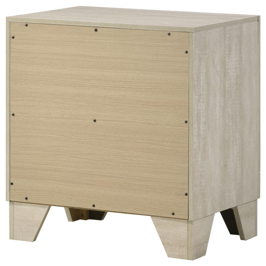 Trenton - 2-Drawer Nightstand Bedside Table - Rustic Cream