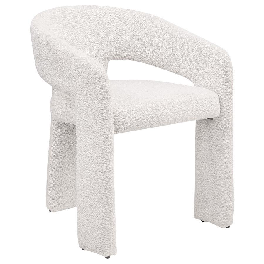 Eudora - Boucle Upholstered Dining Arm Chair
