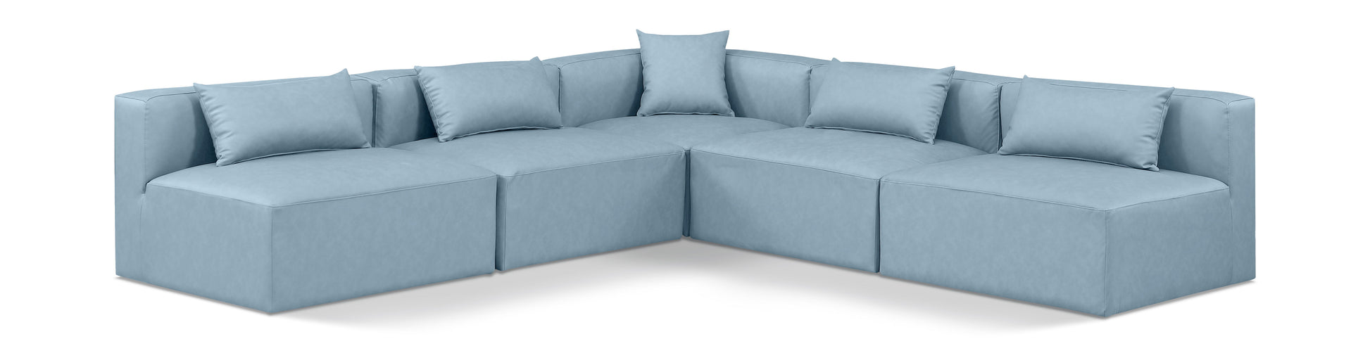 Cube - 5 Piece Modular Corner Armless Sectional
