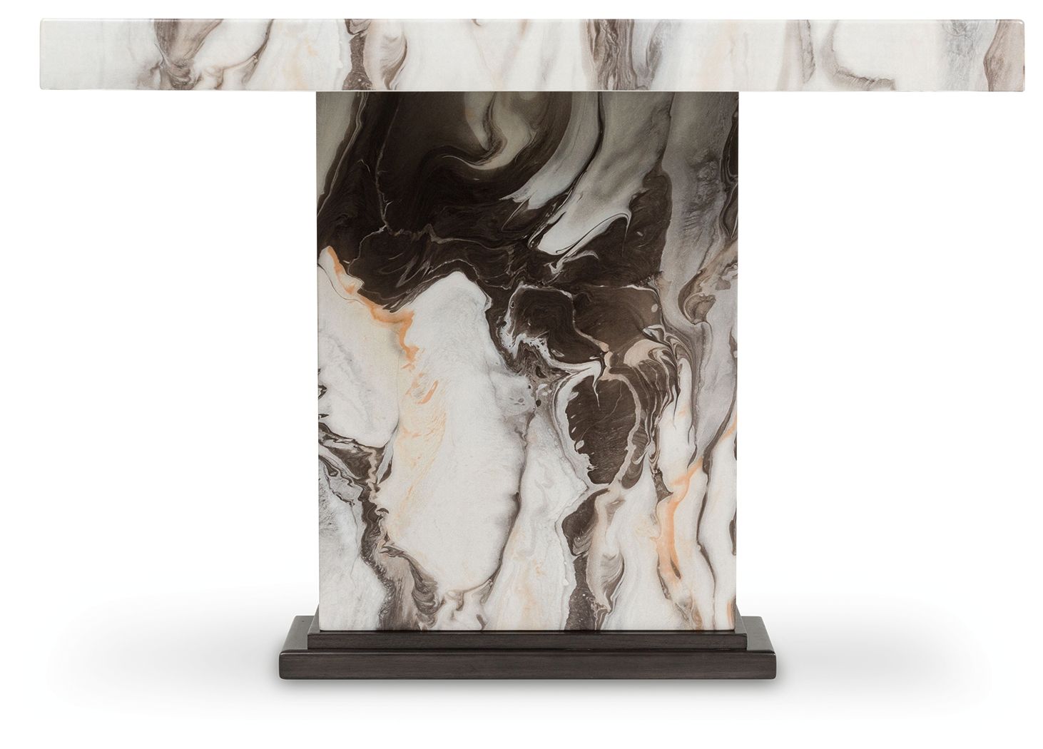 Jeshina - Dark Brown / Beige - Dining Table