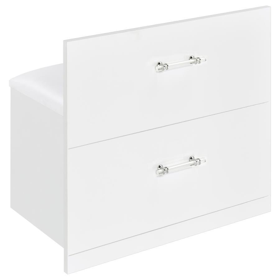 Flora - 2-Drawer Vanity Set With LED Mirror