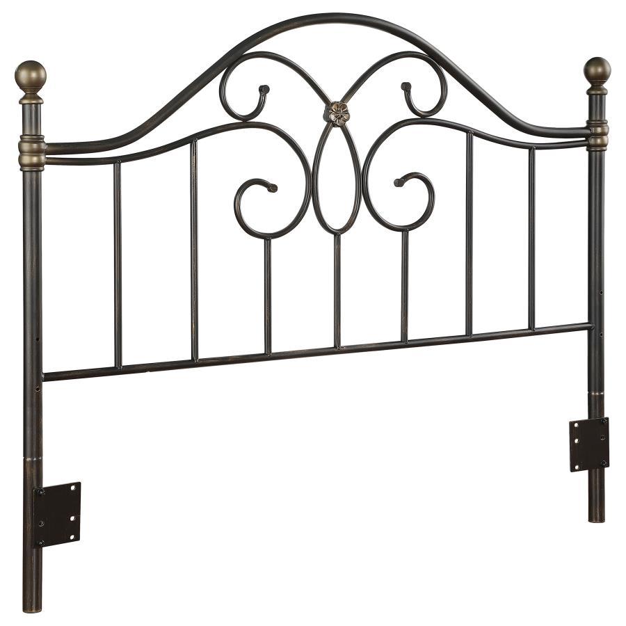 Bailey - Metal Queen Or Full Open Frame Headboard - Black