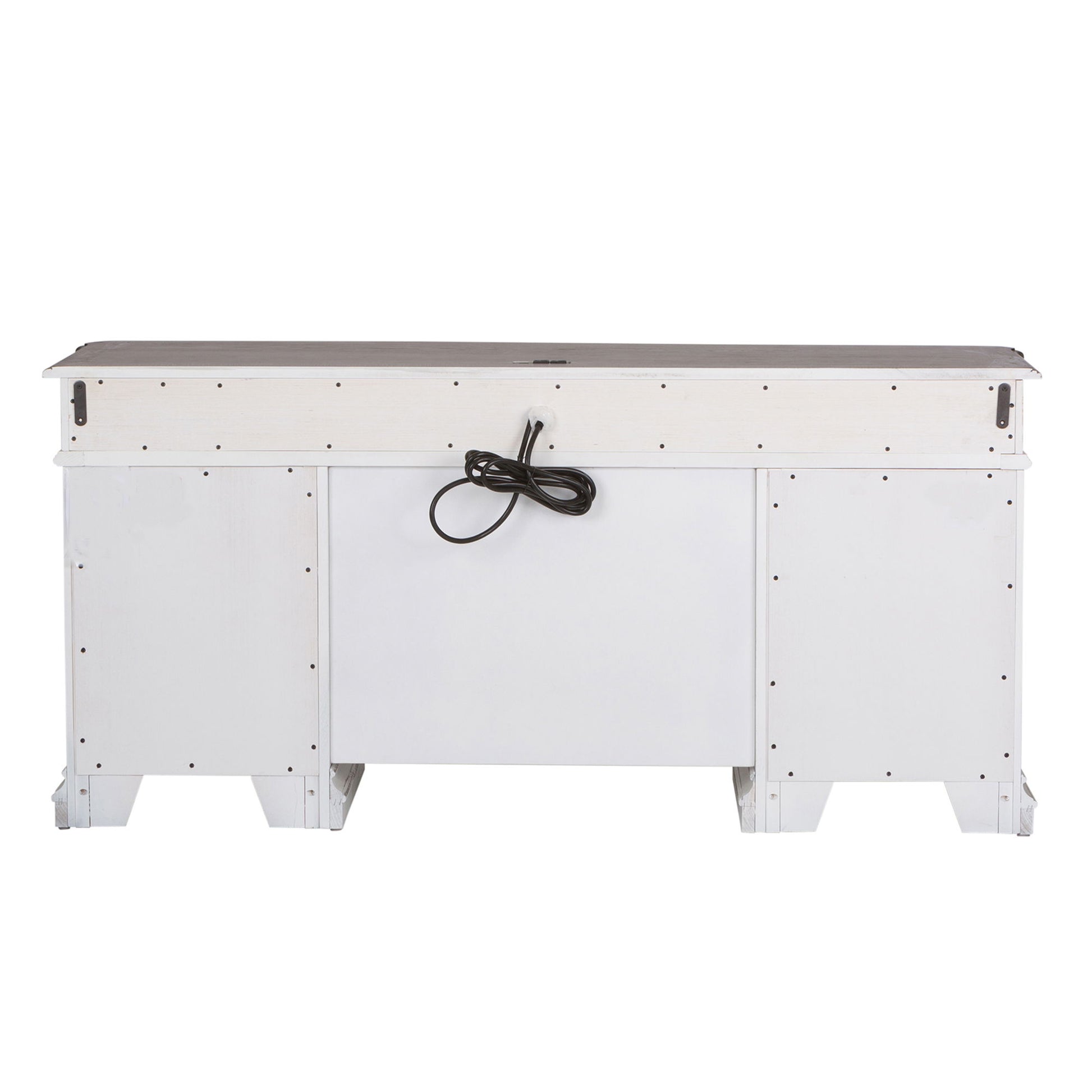 Magnolia Manor - Credenza - White - Framed Drawers