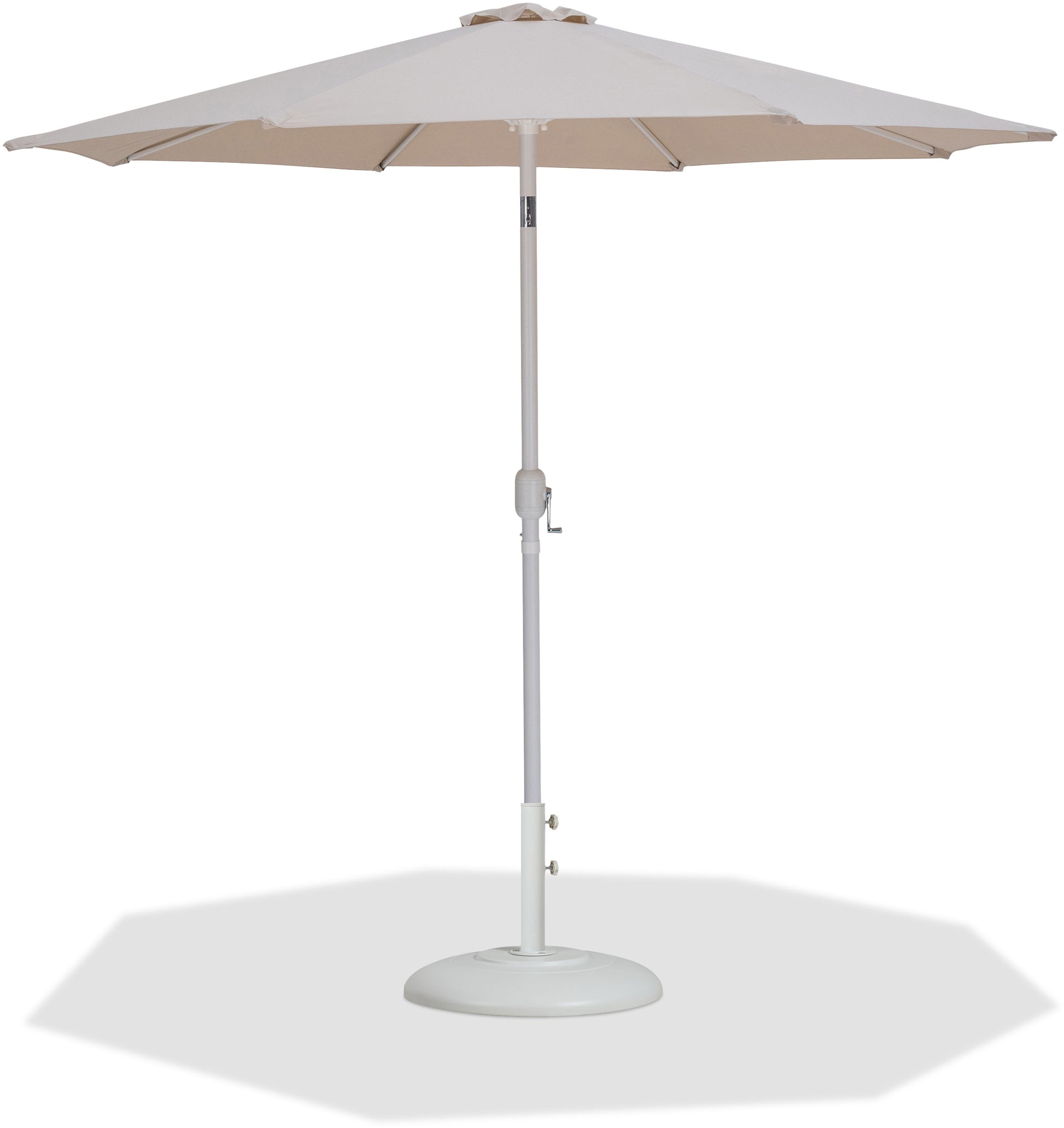 Fiji - Aluminum Patio Umbrella With Round White Base