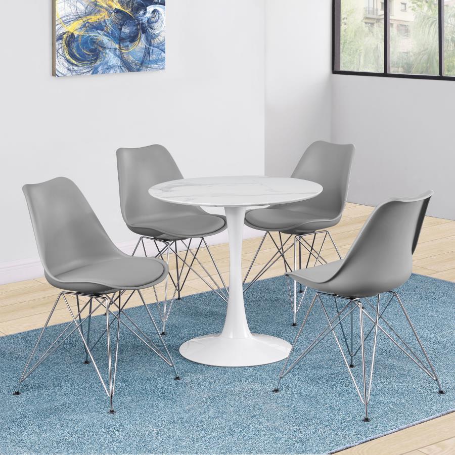 Juniper - Polypropylene Dining Side Chair (Set of 2) - Gray