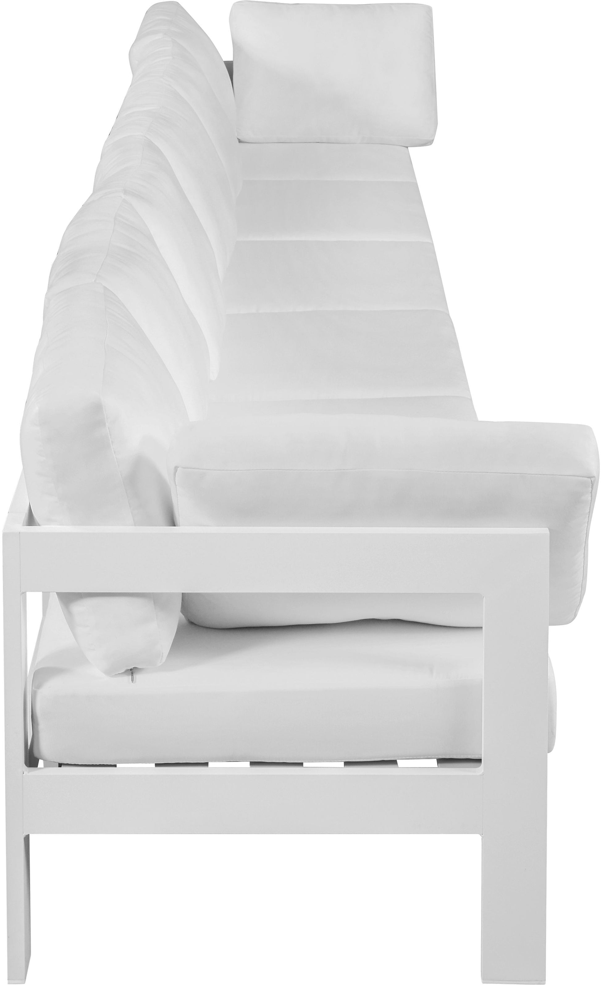 Nizuc - Outdoor Patio 6 Seat Modular Sofa With White Frame