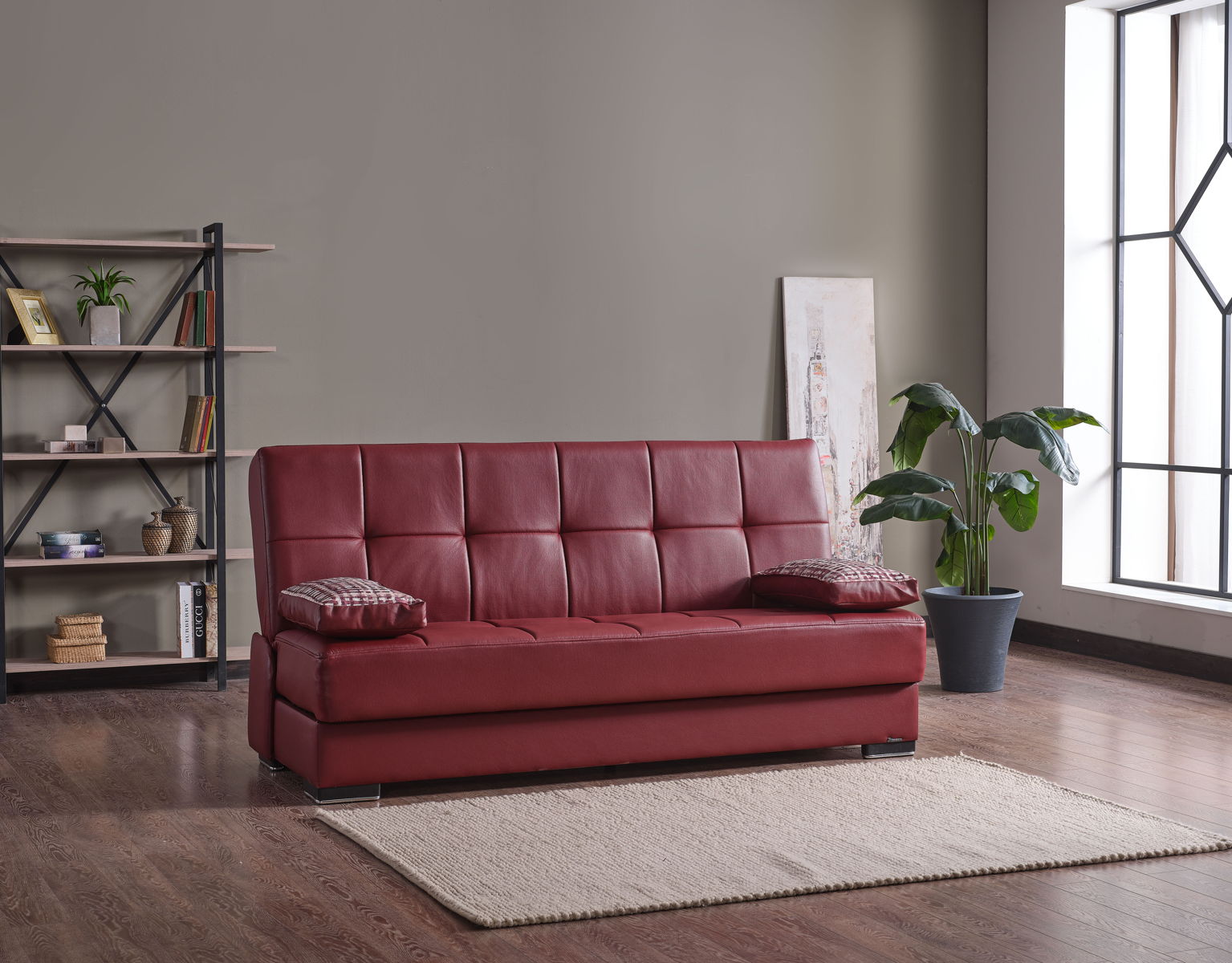 Ottomanson Soho - Upholstered Convertible Sofabed With Storage - PU