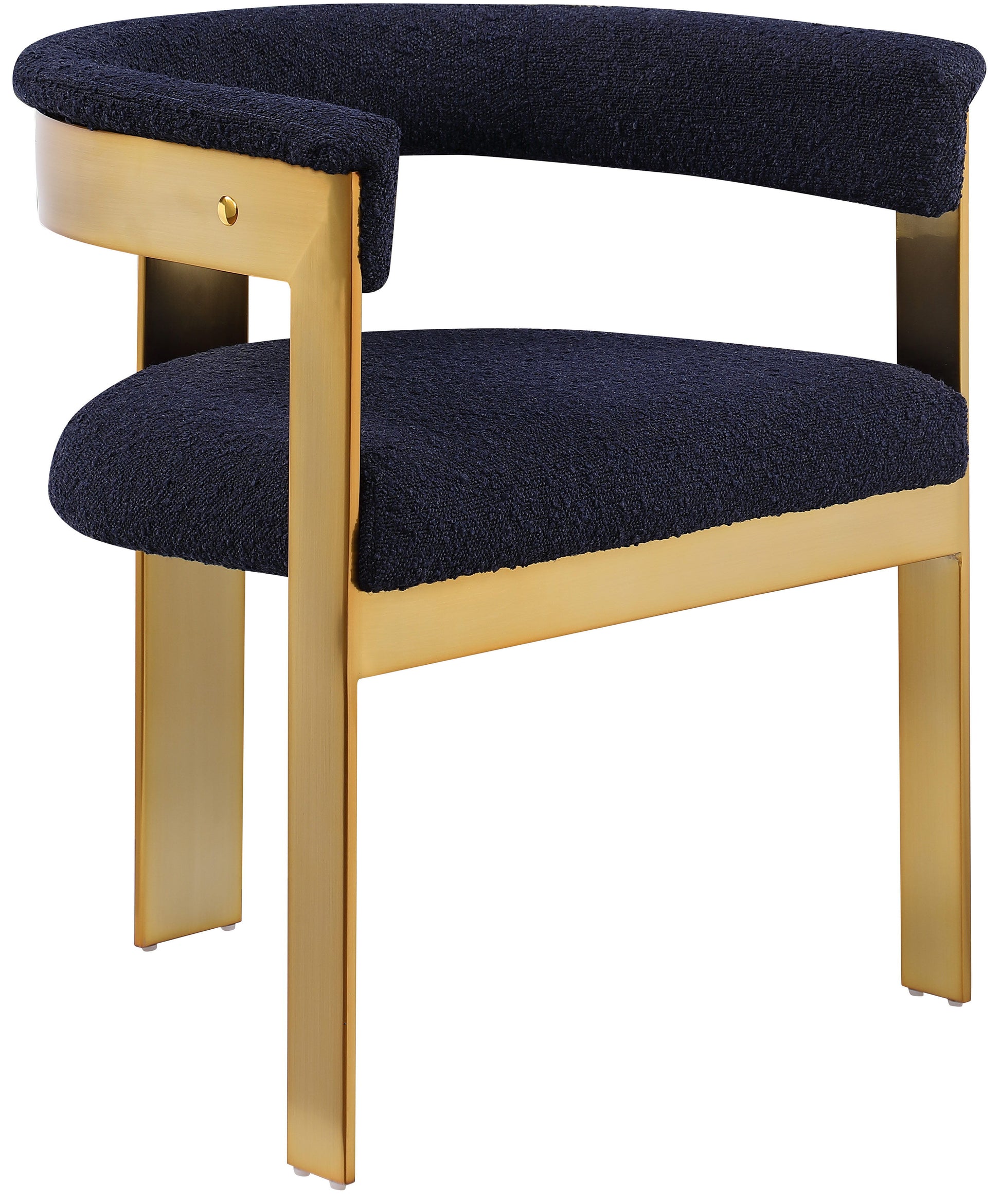 Romeo - Boucle Dining Chair With Gold Base (Set of 2)