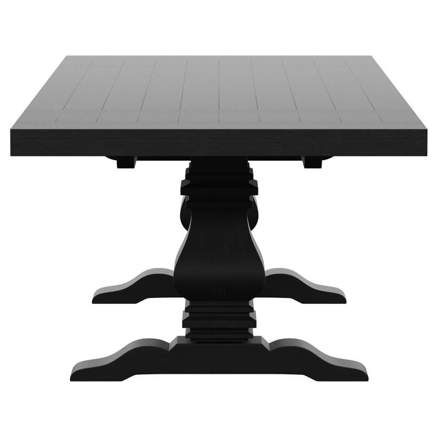 Florence - Extension Dining Table - Distressed Black