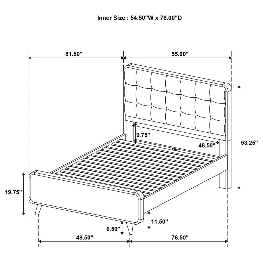 Robyn - Wood Panel Bed