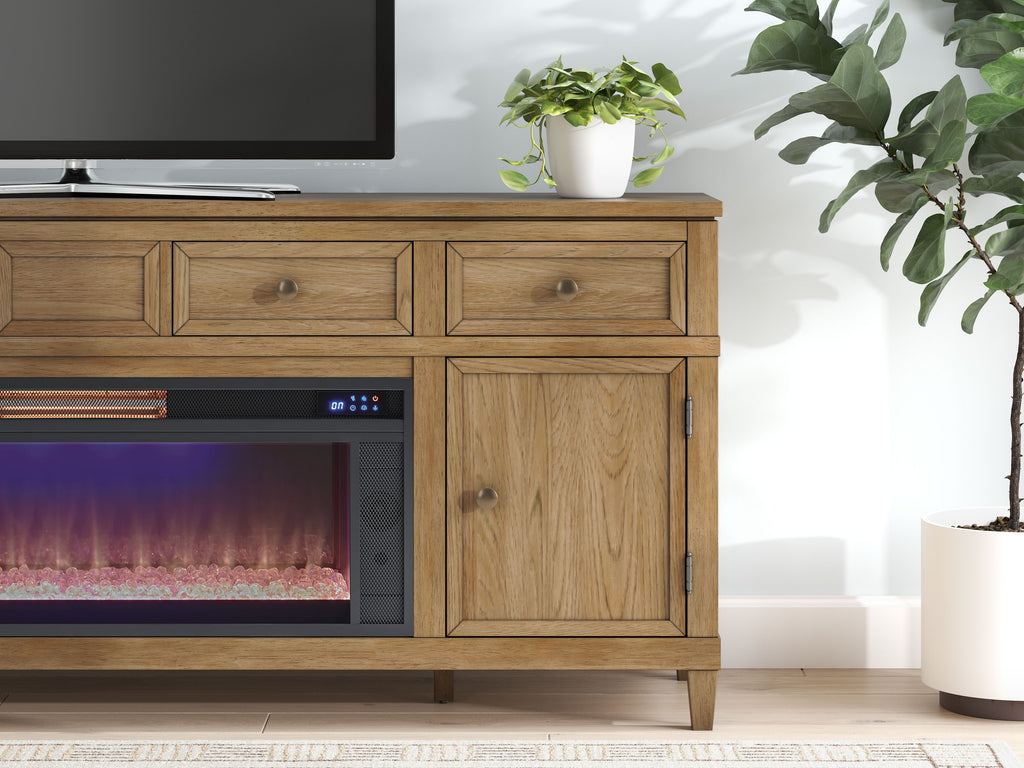 Sharlance - 81" TV Stand With Electric Fireplace
