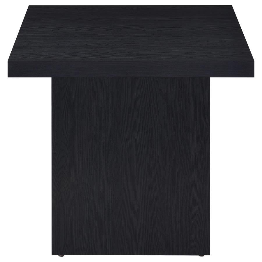 Max - Square Engineered Laminate End Side Table - Black