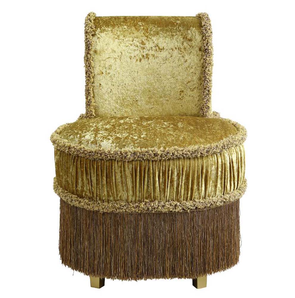 Bernadette - Stool - Gold Velvet