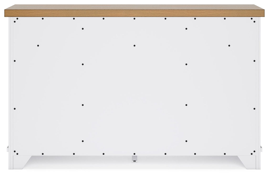 Ashbryn - White / Natural - Dining Room Server