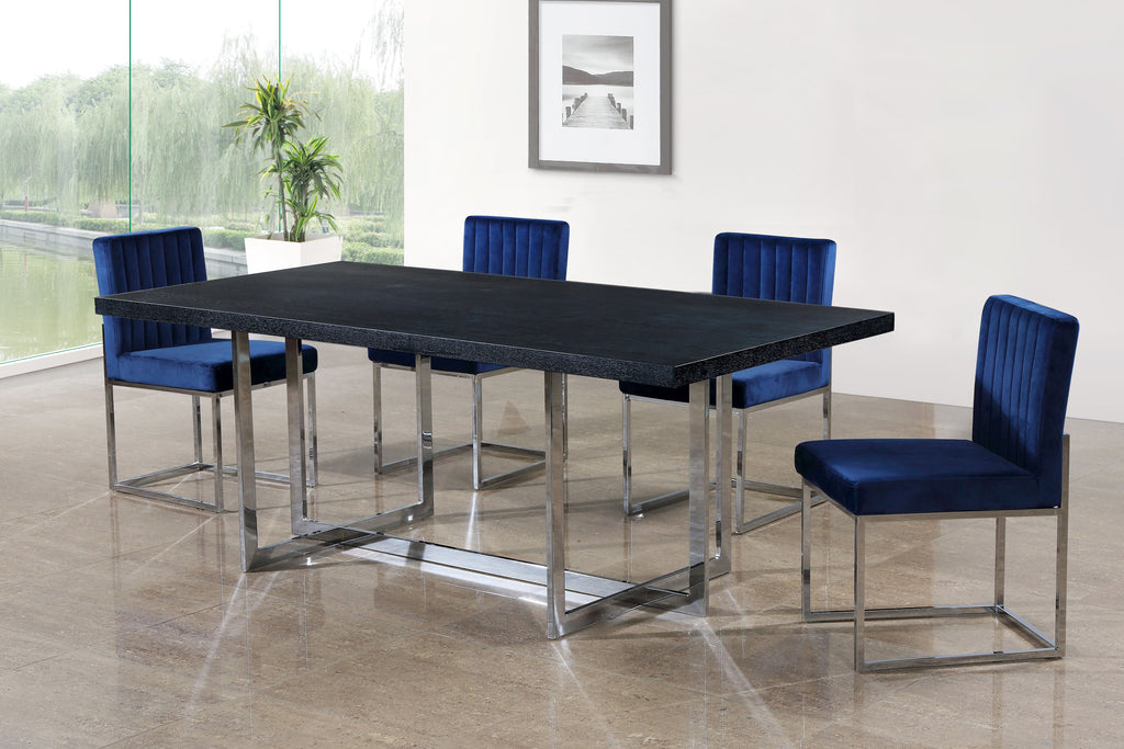 Giselle - Dining Chair with Chrome Base (Set of 2)