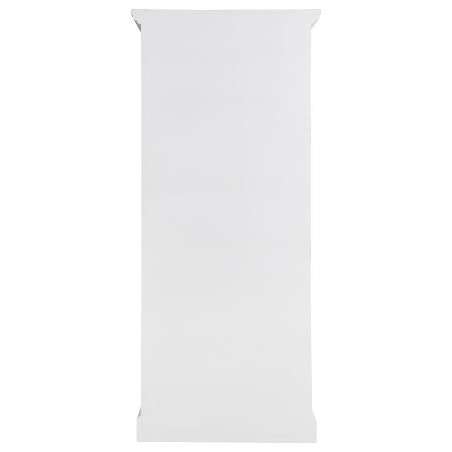 Tammi - 2 Door Wood Tall Cabinet - Distressed White And Brown