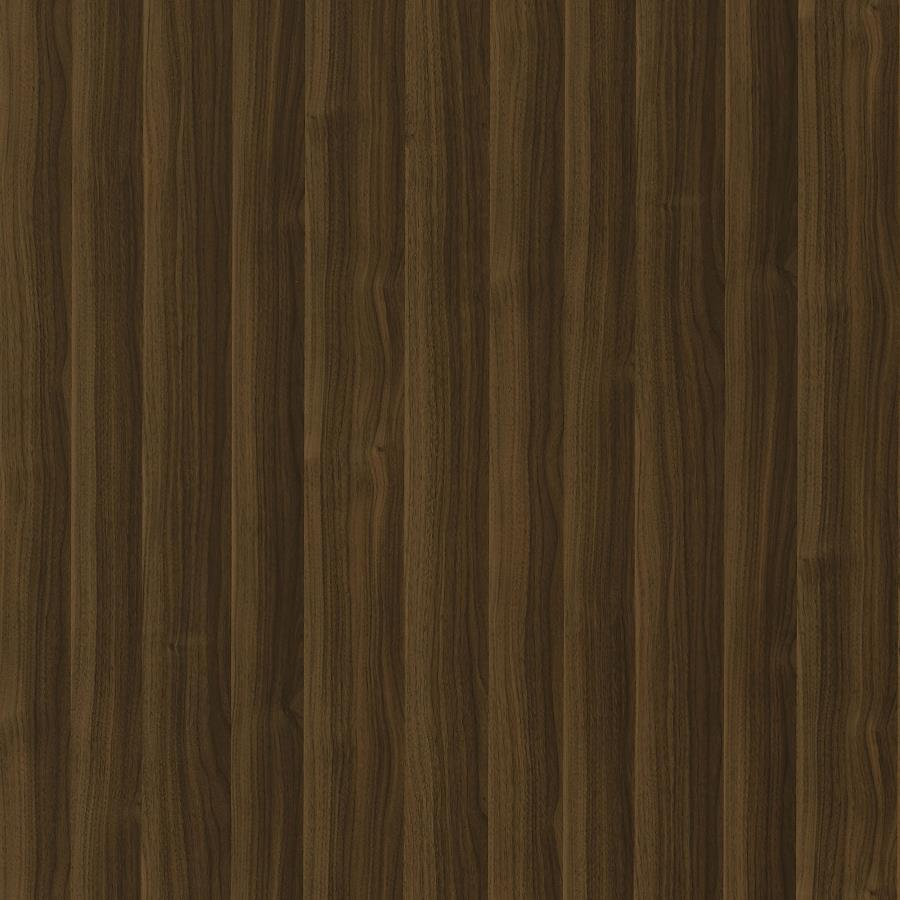 Evelio - 6-Shelf Glass Top Home Bar Wine Cabinet - Walnut