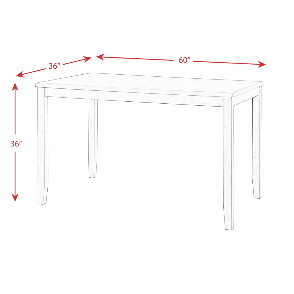Amherst - Counter Height Faux Leather Side Chair (Set of 2) - Walnut