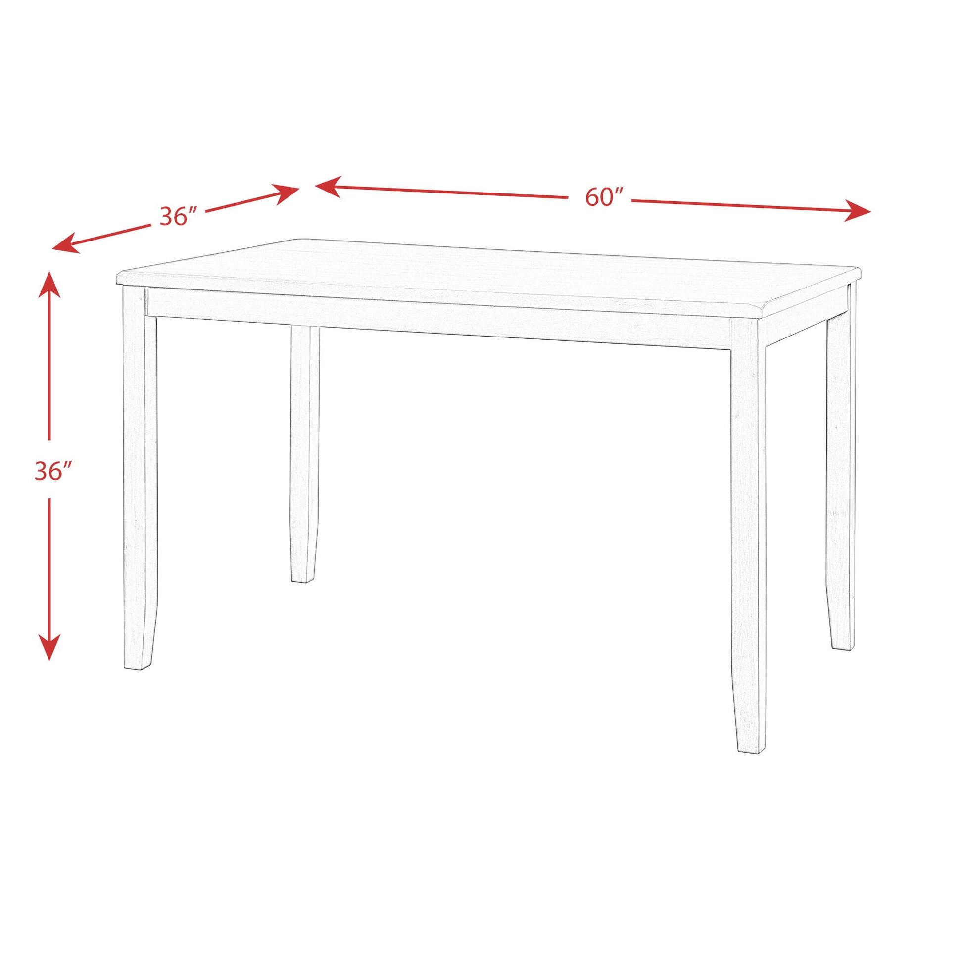 Amherst - Counter Height Faux Leather Side Chair (Set of 2) - Walnut