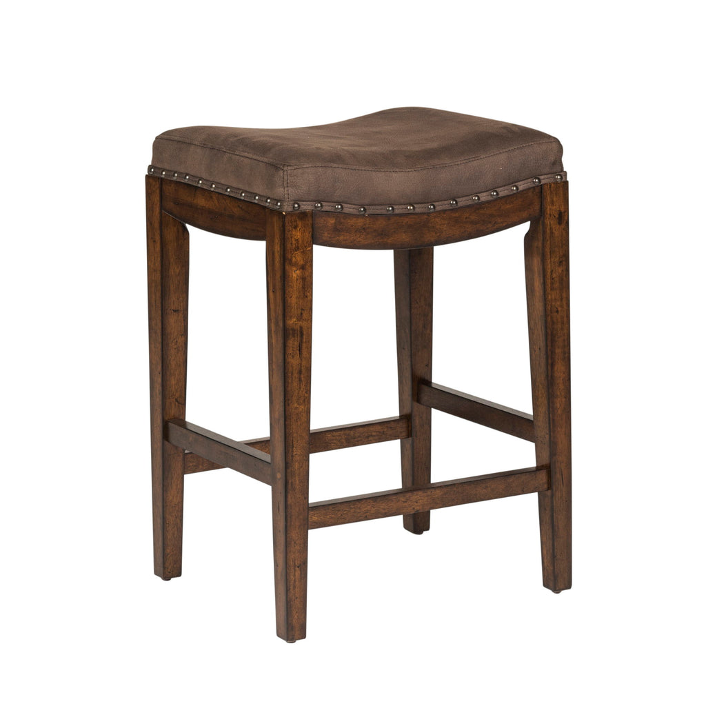 Aspen Skies - 4 Piece Console Set (1 Console 3 Stools) - Dark Brown