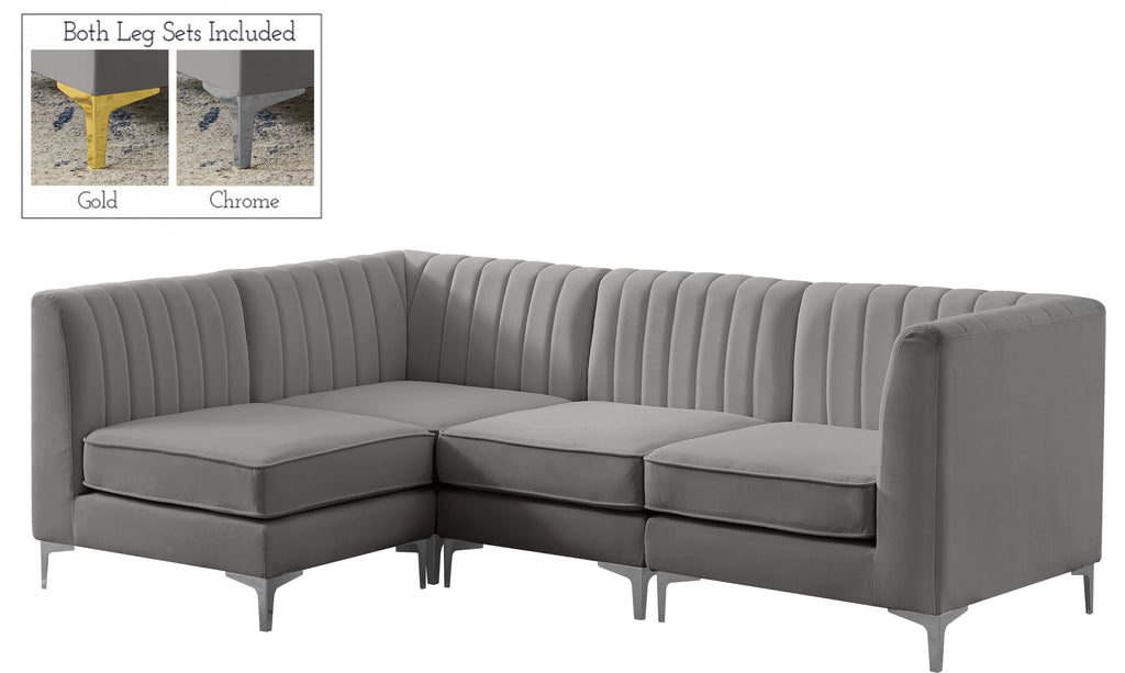 Alina - 4 Piece Modular L-Shaped Sectional