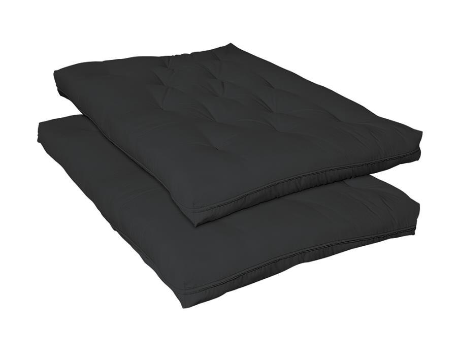7" Deluxe Innerspring Futon Pad - Black