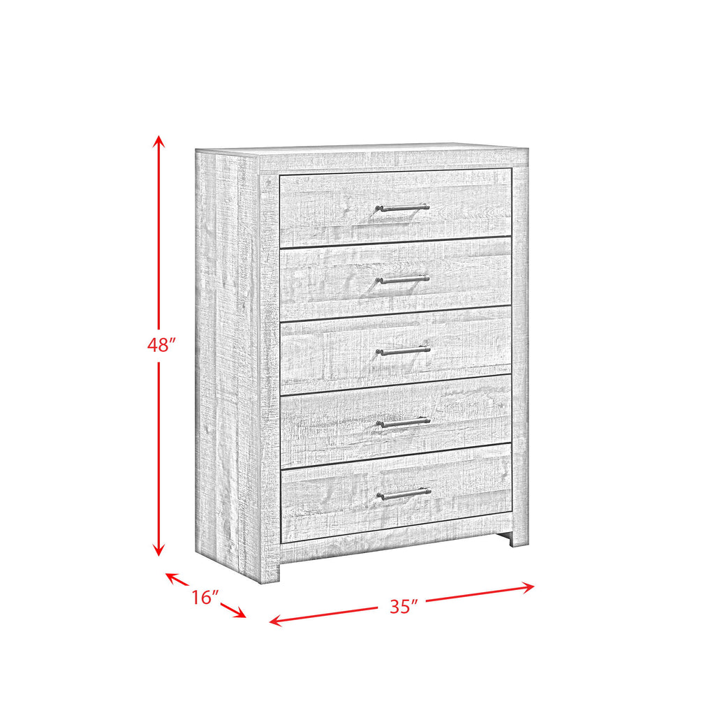 Bailey - 5-Drawer Chest - Walnut