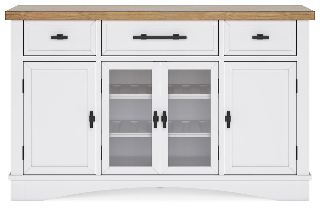 Ashbryn - White / Natural - Dining Room Server
