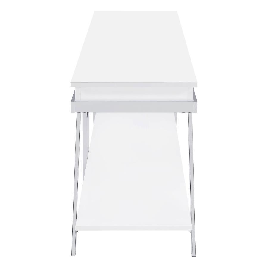 Marcia - 1-Drawer Wood TV Stand - White High Gloss