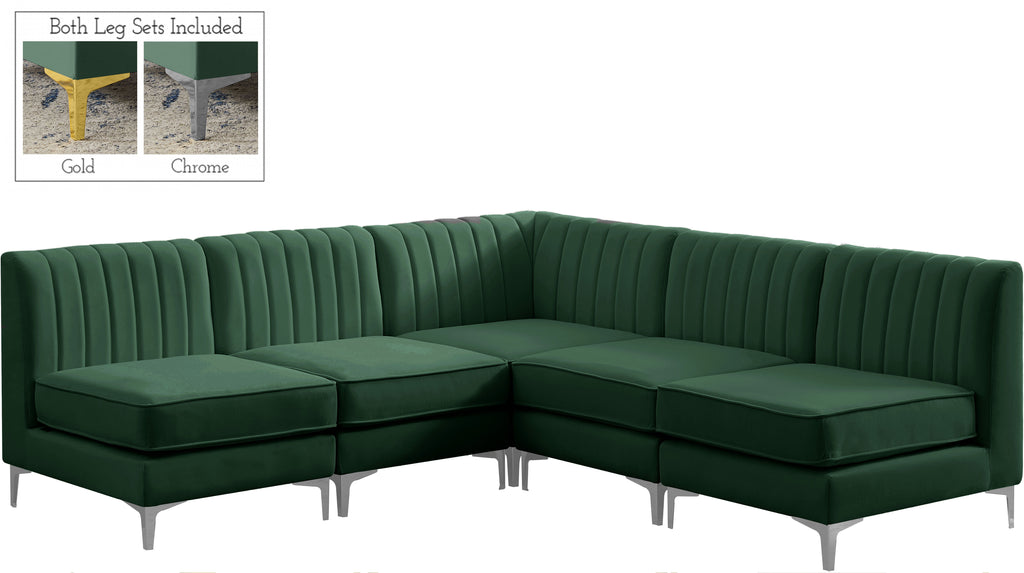 Alina - 5 Piece Armless Sectional